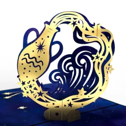 Lovepop Birthday|Her|Aquarius Zodiac Birthday Pop-Up Card
