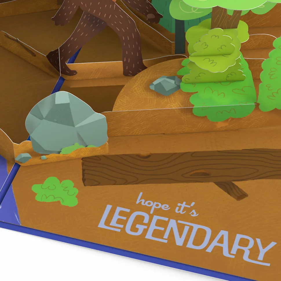 Lovepop Greeting Cards|Birthday|Bigfoot Legendary Birthday Pop-Up Card