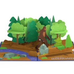 Lovepop Greeting Cards|Birthday|Bigfoot Legendary Birthday Pop-Up Card