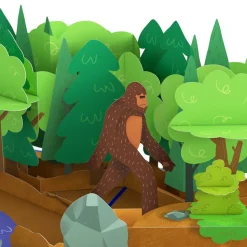 Lovepop Birthday|Him|Bigfoot Legendary Birthday Pop-Up Card and Sentiment Set