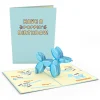 Kids Lovepop Greeting Cards|Birthday|Birthday Balloon Animal Pop-Up Card