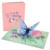 Lovepop Greeting Cards|Birthday|Birthday Blue Morpho Butterfly Pop-Up Card