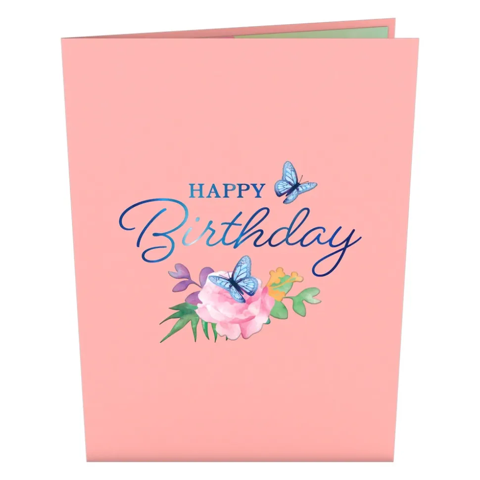 Lovepop Greeting Cards|Birthday|Birthday Blue Morpho Butterfly Pop-Up Card