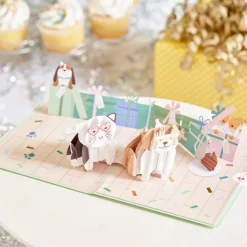 Kids Lovepop Greeting Cards|Birthday|Birthday Cats and Dogs Pop-Up Card