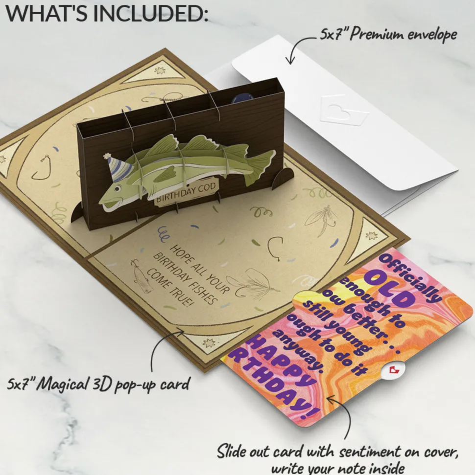Lovepop Birthday|Birthday Cod Pop-Up Card and Sentiment Set