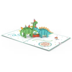 Kids Lovepop Greeting Cards|Birthday|Birthday Dinosaurs Pop-Up Card