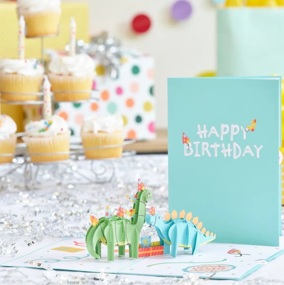 Kids Lovepop Greeting Cards|Birthday|Birthday Dinosaurs Pop-Up Card
