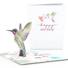 Lovepop Greeting Cards|Birthday|Birthday Hummingbird Pop-Up Card