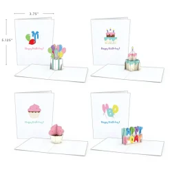 Kids Lovepop Notecards|Birthday|Birthday Notecards (Assorted 4-Pack)