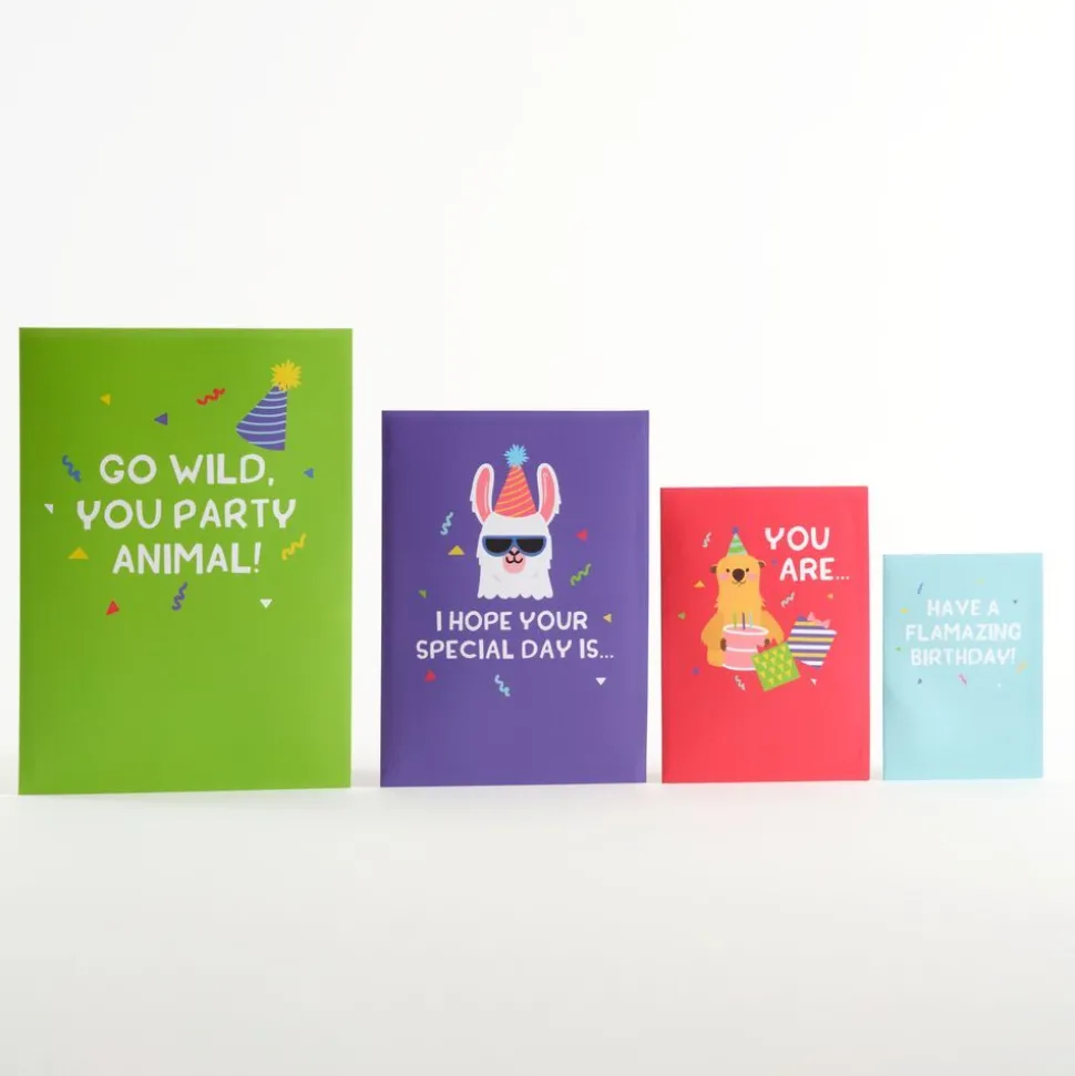 Lovepop Birthday|Birthday Party Animals 4-in-1 Nesting Card