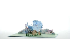 Kids Lovepop Baby|Kids|Blue Baby Carriage Pop-Up Card