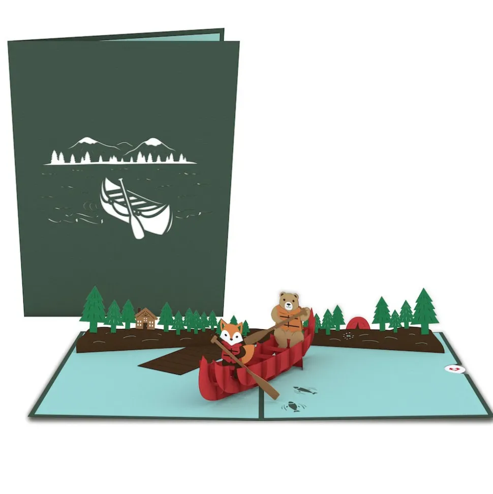 Kids Lovepop Greeting Cards|Just Because|Canoe Pop-Up Card
