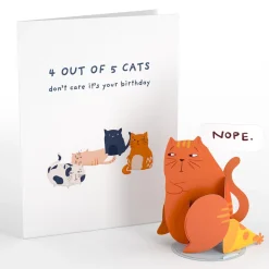 Lovepop Greeting Cards|Birthday|Cats Don't Care Birthday: PopPals™ Card