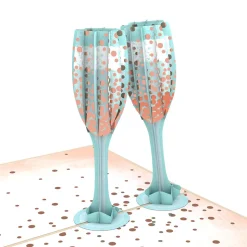 Lovepop Birthday|Champagne Toast Birthday Pop-Up Card and Sentiment Set for Any Man