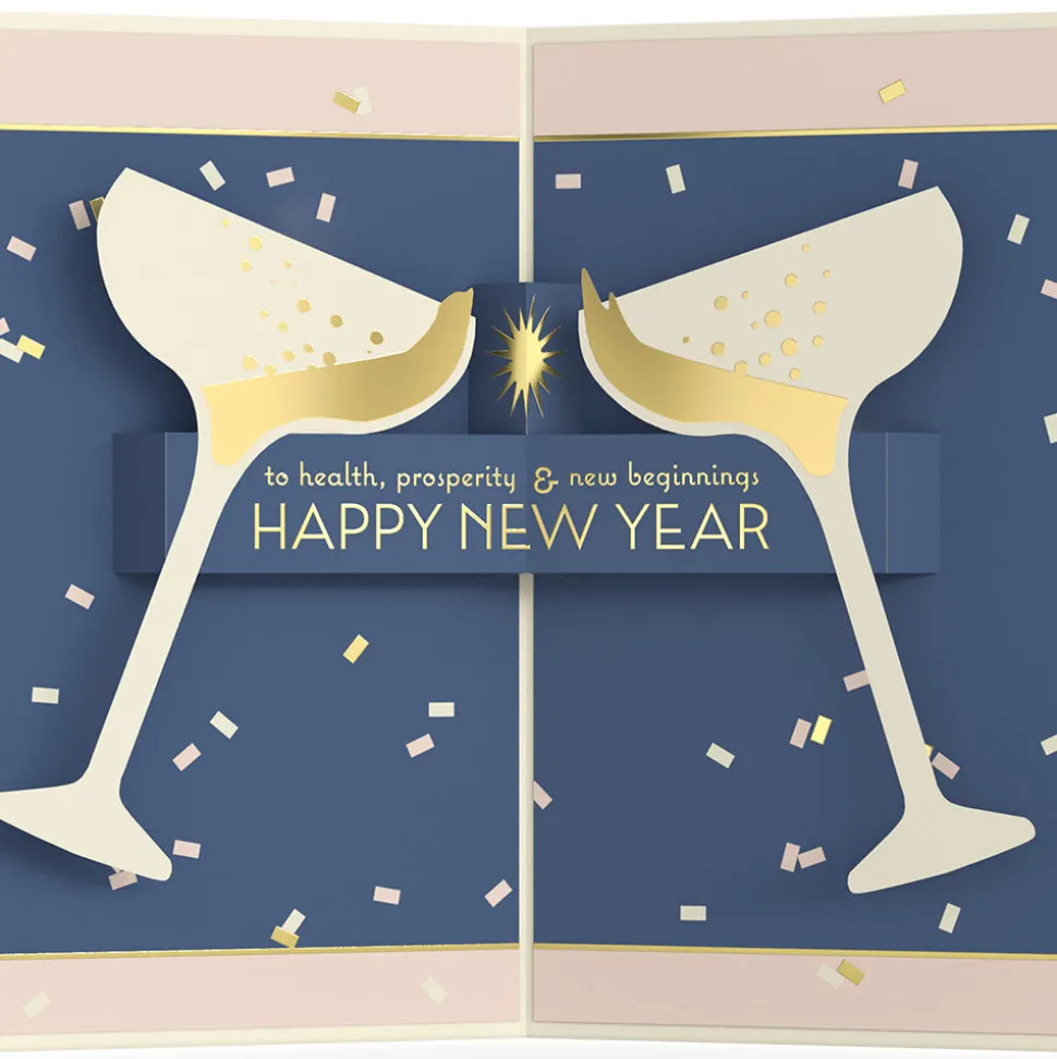Lovepop Greeting Cards|New Year 1/1|Cheers Happy New Year Pop-Up Card