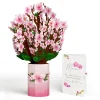 Lovepop Mom|Her|Cherry Blossom Birthday Bouquet and Sentiment Set for Mom