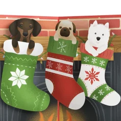 Lovepop Greeting Cards|Christmas 12/25|Christmas Dog Stockings Pop-Up Card
