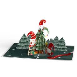 Lovepop Greeting Cards|Christmas 12/25|Christmas Gnomes Pop-Up Card
