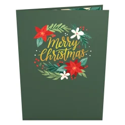 Lovepop Greeting Cards|Christmas 12/25|Christmas Poinsettia Bloom Pop-Up Card