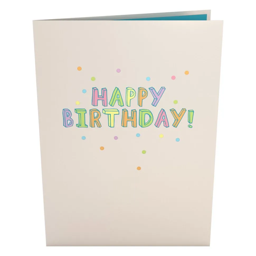 Kids Lovepop Birthday|Kids|Confetti Birthday Cake Slice Pop-Up Card