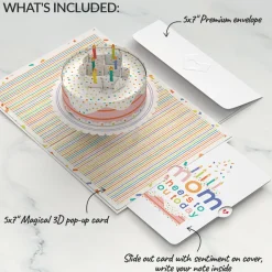 Lovepop Birthday|Mom|Confetti Cake Birthday Pop-Up Card and Sentiment Set for Mom