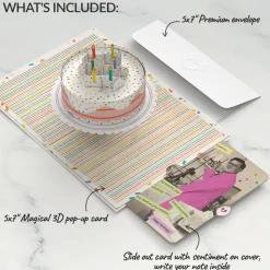 Lovepop Birthday|Confetti Cake Birthday Pop-Up Card and Survive Another Year of Adulting Sentiment Set