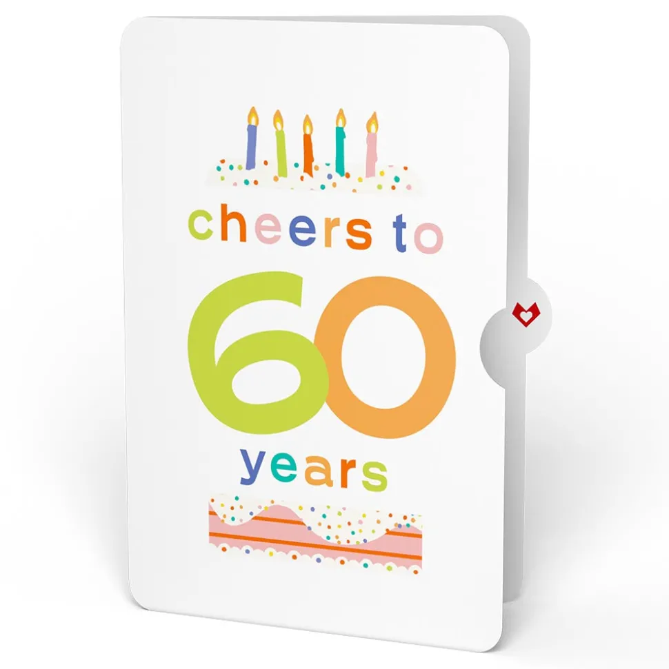Lovepop Birthday|Confetti Cake 60th Birthday Pop-Up Card and Sentiment Set