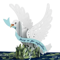 Kids Lovepop Greeting Cards|Religious|Confirmation Dove Pop-Up Card