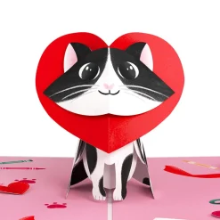 Kids Lovepop Greeting Cards|Valentine'S Day 2/14|Crafty Cat Valentine’s Day Surprise Pop-Up Card