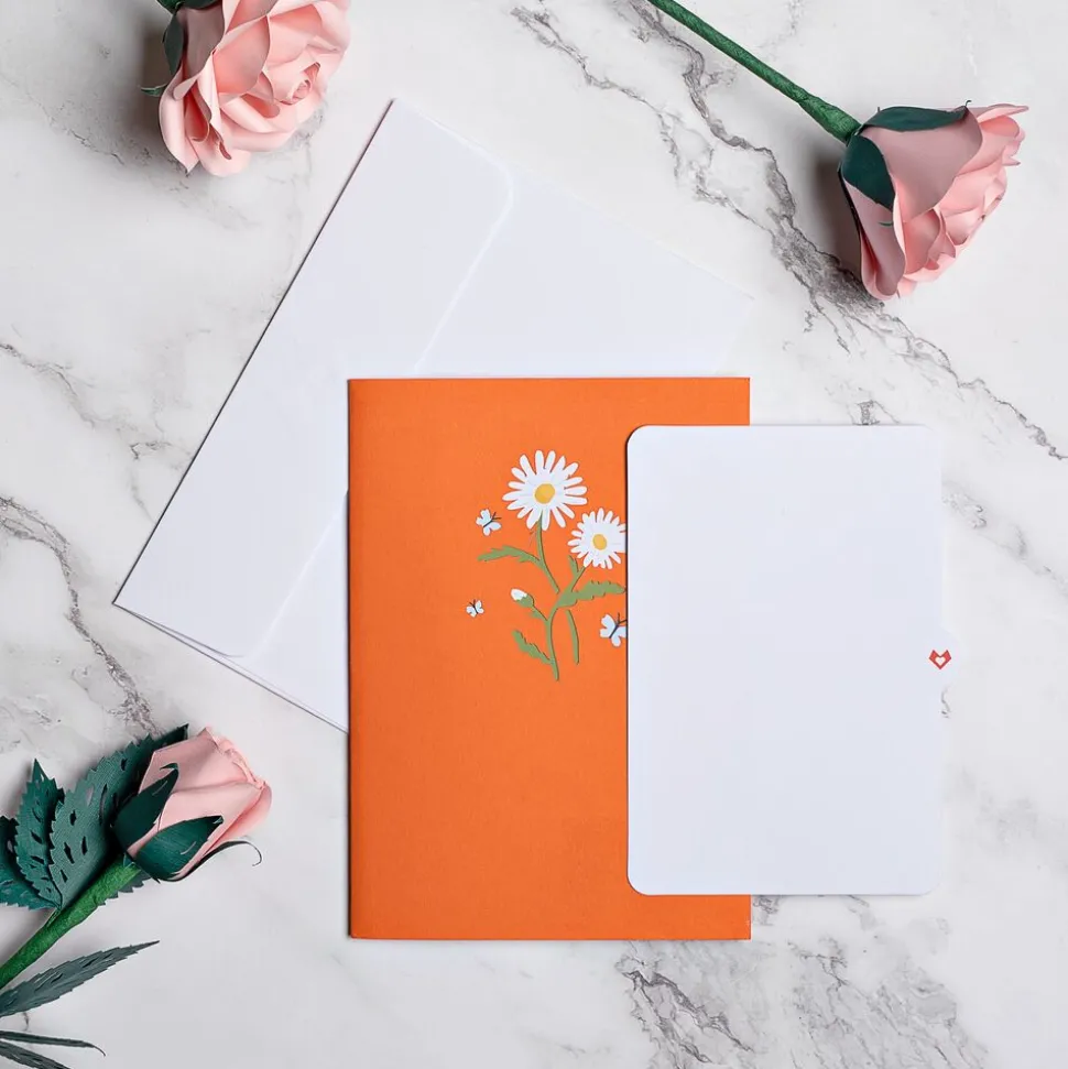 Lovepop Greeting Cards|Just Because|Daisies with Monarch Butterfly Pop-Up Card