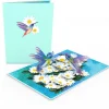 Lovepop Greeting Cards|Birthday|Daisy Patch Hummingbirds Pop-Up Card