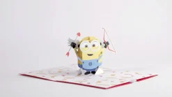 Kids Lovepop Greeting Cards|Anniversary|Despicable Me Minions Bananas For You Pop-Up Card