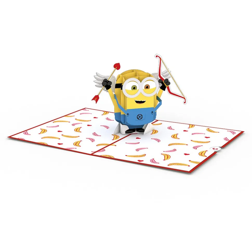 Kids Lovepop Greeting Cards|Anniversary|Despicable Me Minions Bananas For You Pop-Up Card