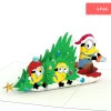 Lovepop Notecards|Christmas 12/25|Despicable Me Minions Holiday Notecards (4-Pack)