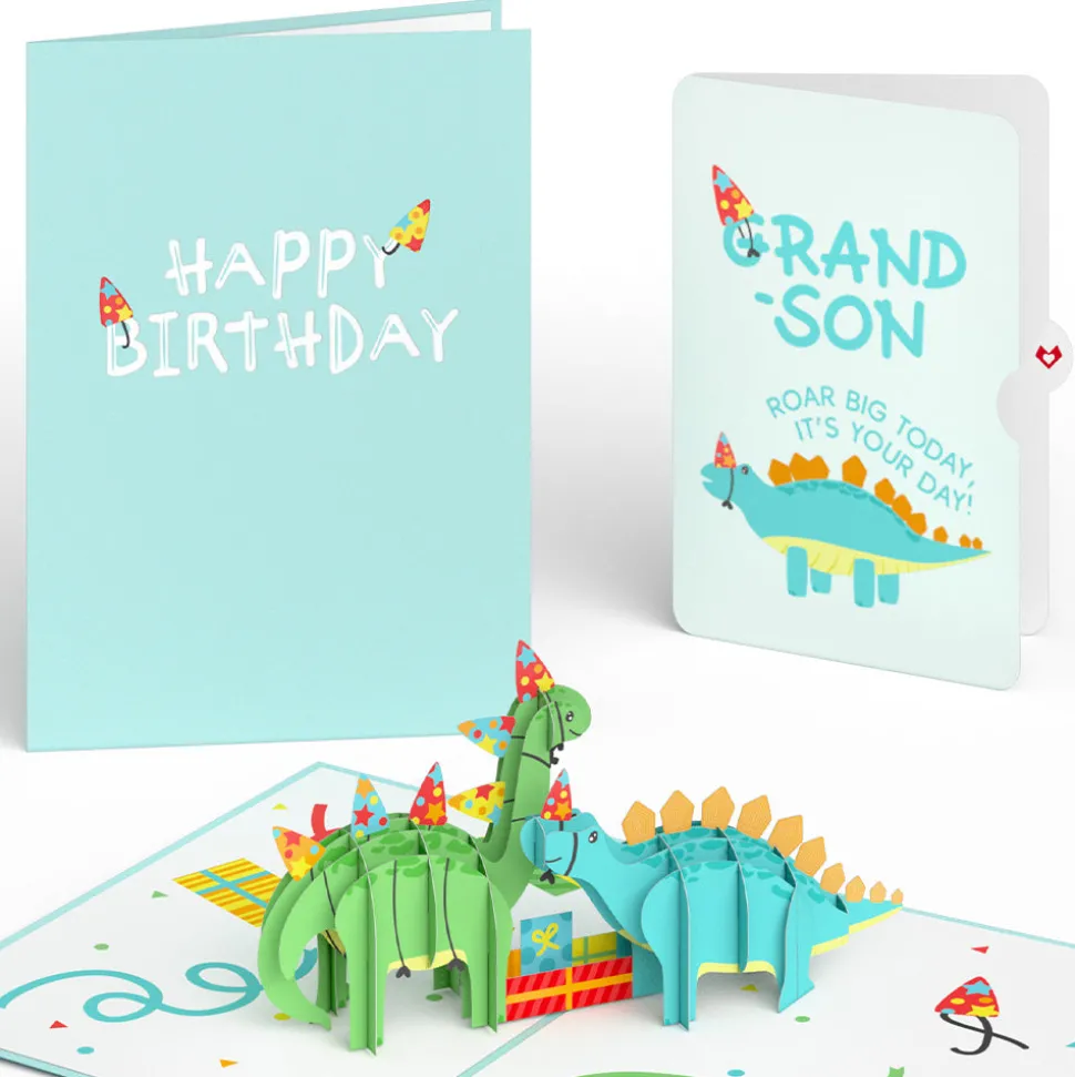 Lovepop Birthday|Dinosaurs Birthday Pop-Up Card and Sentiment Set for Grandson