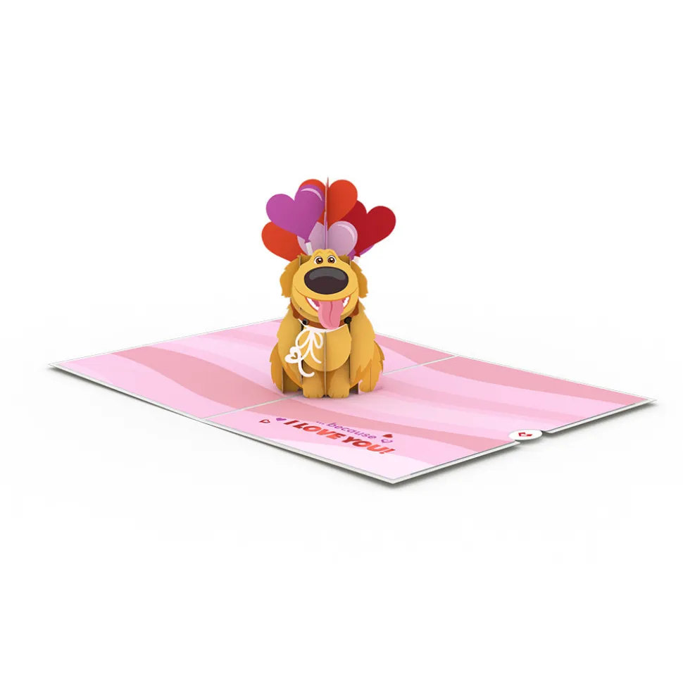 Kids Lovepop Anniversary|Just Because|Disney and Pixar Up Dug Loves You Pop-Up Card