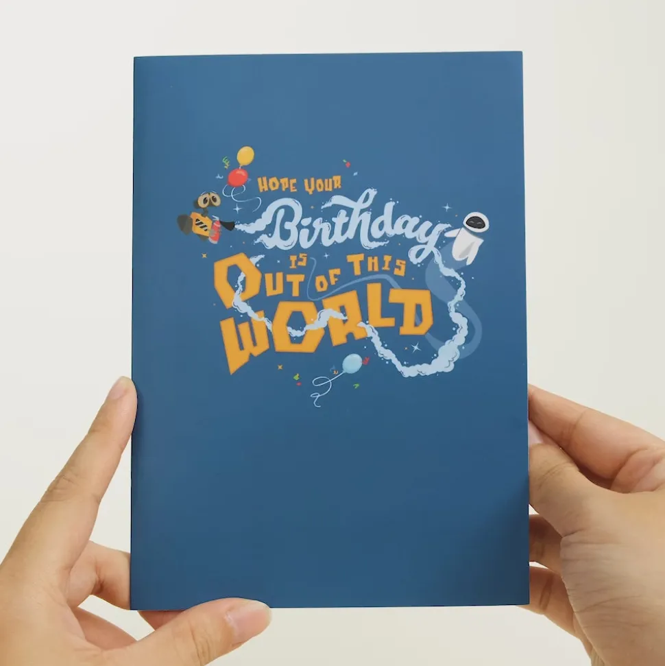 Lovepop Birthday|Disney|Disney and Pixar’s WALL•E Out Of This World Birthday Pop-Up Card