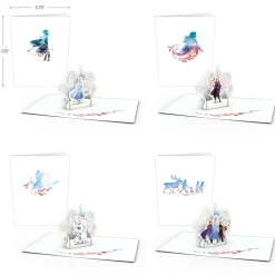 Kids Lovepop Notecards|Christmas 12/25|Disney Frozen 2 Notecards (Assorted 4-Pack)