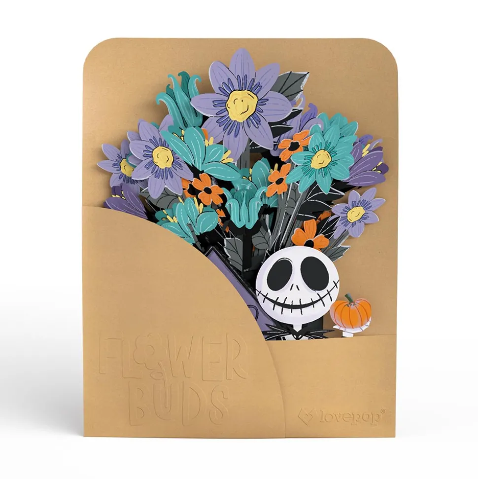 Lovepop Pop-Up Bouquets|Flower Buds|Disney Tim Burton’s The Nightmare Before Christmas Jack Skellington Flower Buds Bouquet