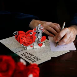 Kids Lovepop Anniversary|Valentine'S Day 2/14|Disney Tim Burton's The Nightmare Before Christmas Love You to Death Pop-Up Card