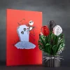 Lovepop Pop-Up Bouquets|Disney|Disney Tim Burton's The Nightmare Before Christmas Card with Mini Bouquet