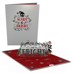 Kids Lovepop Greeting Cards|Christmas 12/25|Disney Tim Burton's The Nightmare Before Christmas Making Spirits Fright Pop-Up Card