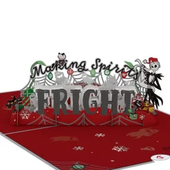 Kids Lovepop Greeting Cards|Christmas 12/25|Disney Tim Burton's The Nightmare Before Christmas Making Spirits Fright Pop-Up Card