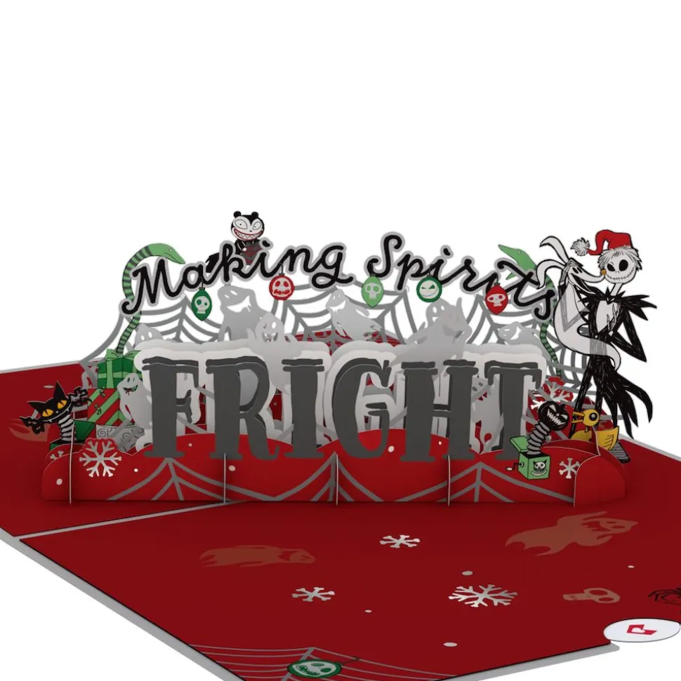 Kids Lovepop Greeting Cards|Christmas 12/25|Disney Tim Burton's The Nightmare Before Christmas Making Spirits Fright Pop-Up Card