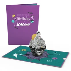 Kids Lovepop Birthday|Kids|Disney Tim Burton's The Nightmare Before Christmas Birthday Cupcake Pop-Up Card