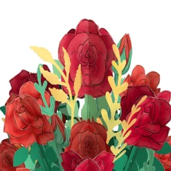 Lovepop Pop-Up Bouquets|Flower Buds|Disney's Beauty and The Beast Flower Buds Bouquet