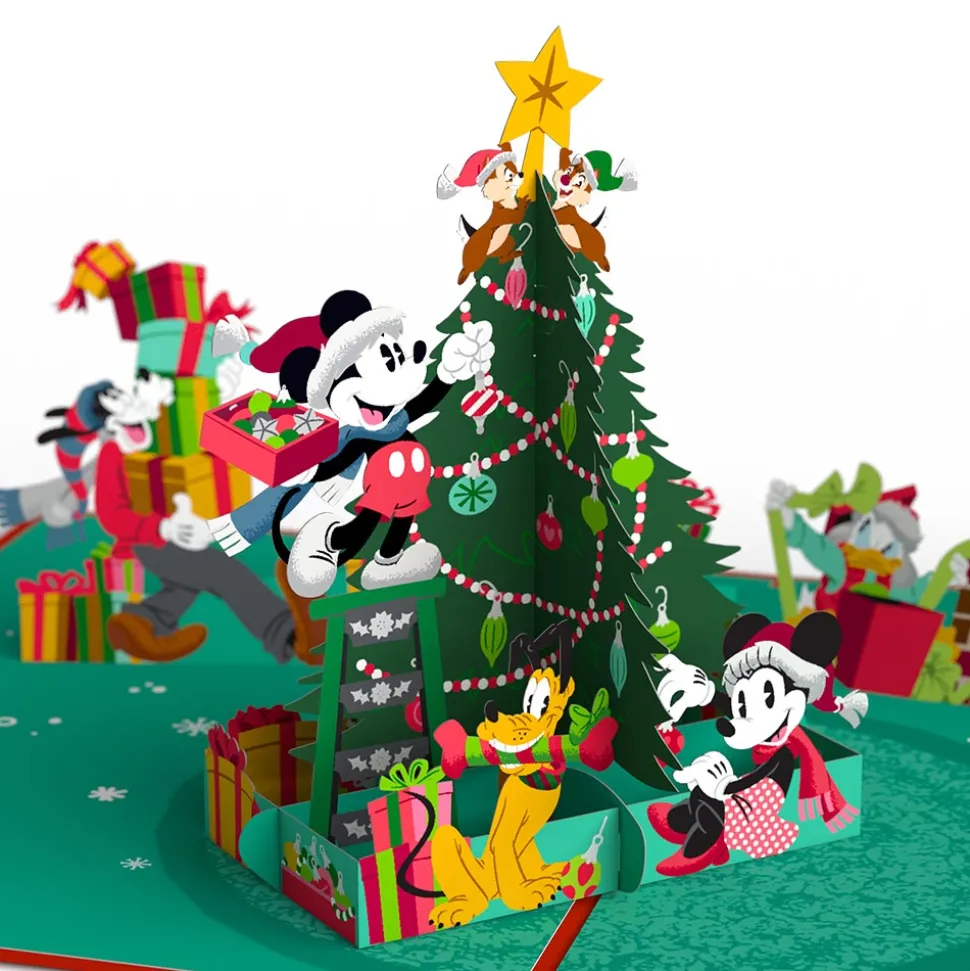 Kids Lovepop Greeting Cards|Christmas 12/25|Disney's Mickey & Friends - Festive Cheer Pop-Up Card