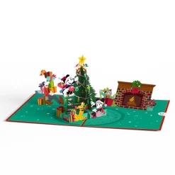 Kids Lovepop Greeting Cards|Christmas 12/25|Disney's Mickey & Friends - Festive Cheer Pop-Up Card