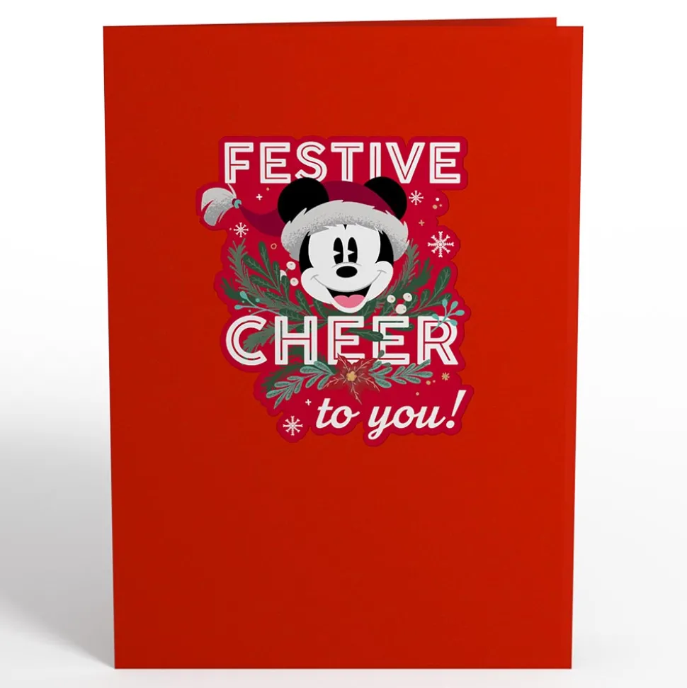 Kids Lovepop Greeting Cards|Christmas 12/25|Disney's Mickey & Friends - Festive Cheer Pop-Up Card