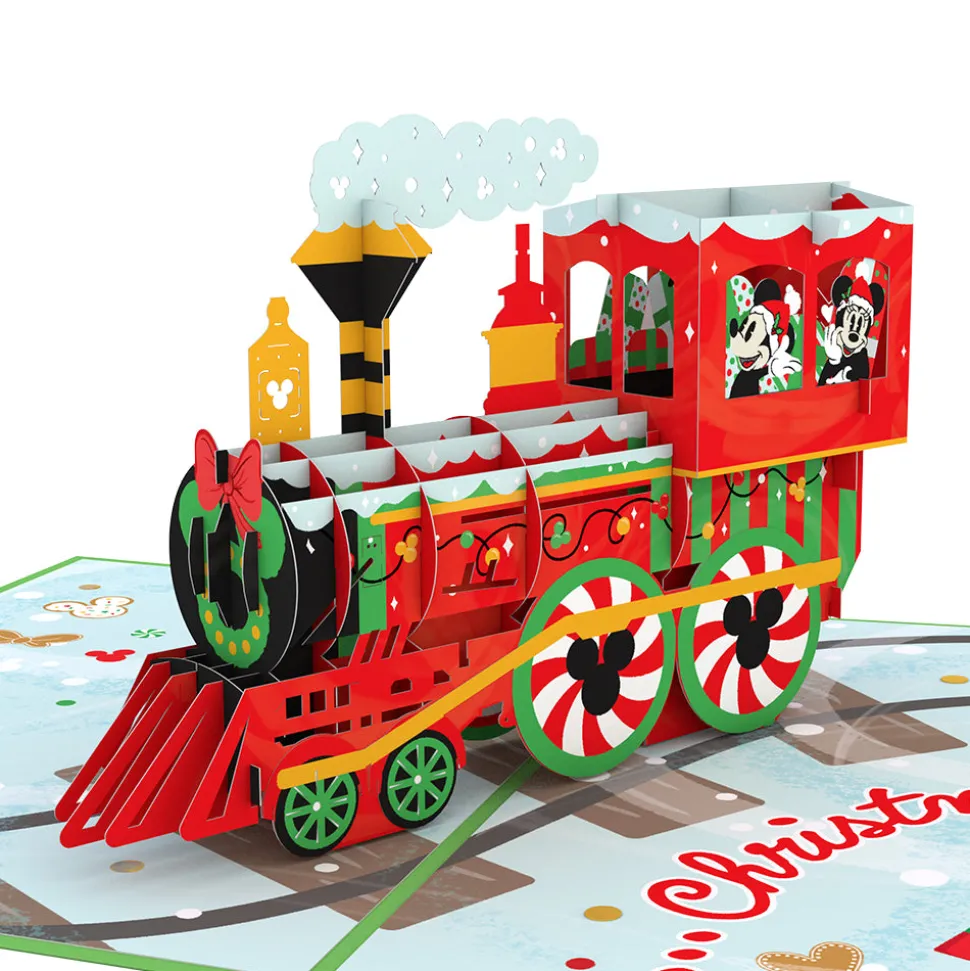 Kids Lovepop Christmas 12/25|Kids|Disney's Mickey & Minnie Christmas Train Pop-Up Card